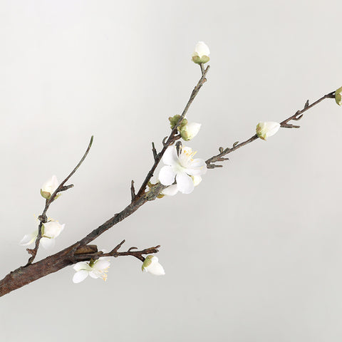 Artificial small white cherry blossom flowers For vase Home decor