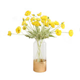 Artificial yellow poppy flowers For vase Table decor Home decor