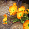 Artificial poppy flowers For vase Table decor Home decor