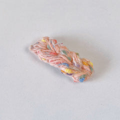 Artisan Crochet Design: Small Textured Pattern with Floral Accents Children's hair pin