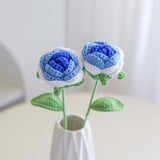 Handmade creative woven flower bouquet Fake roses gift bouquet