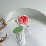 Handmade creative woven flower bouquet Fake roses gift bouquet