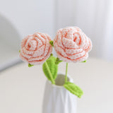 Handmade creative woven flower bouquet Fake roses gift bouquet