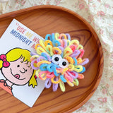 Cartoon little monster cute brooch Handcrafted wool crochet bag matching accessories